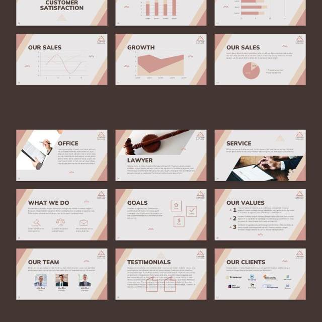 法律律师专业PPT模板不含照片Legal Services PowerPoint Presentation Template