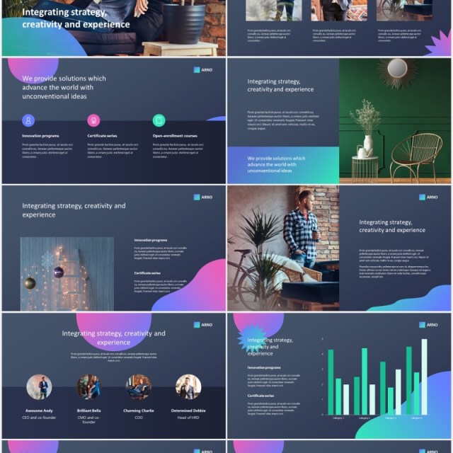 创意新颖商务工作汇报PPT模板creative and fresh powerpoint template