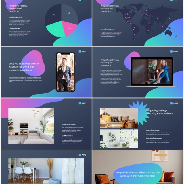 创意新颖商务工作汇报PPT模板creative and fresh powerpoint template