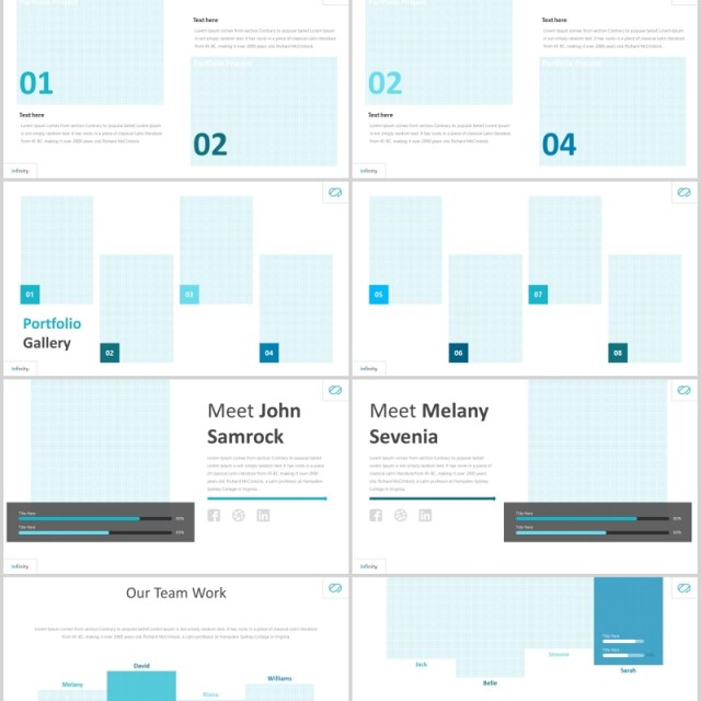 蓝色公司产品展示介绍竞品分析PPT信息图表模板infinity powerpoint template 蓝色公司产品展示介绍竞品分析PPT信息图表模板infinity powerpoint template