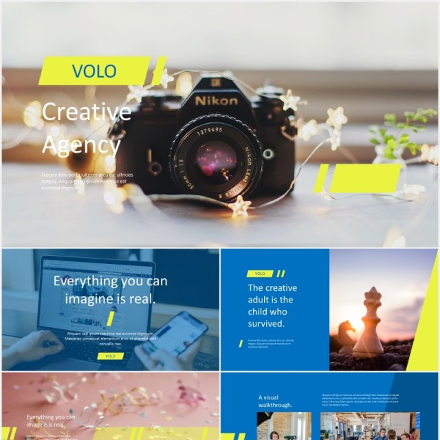 蓝色创意机构公司宣传展示PPT模板VOLO creative agency powerpoint 蓝色创意机构公司宣传展示PPT模板VOLO creative agency powerpoint