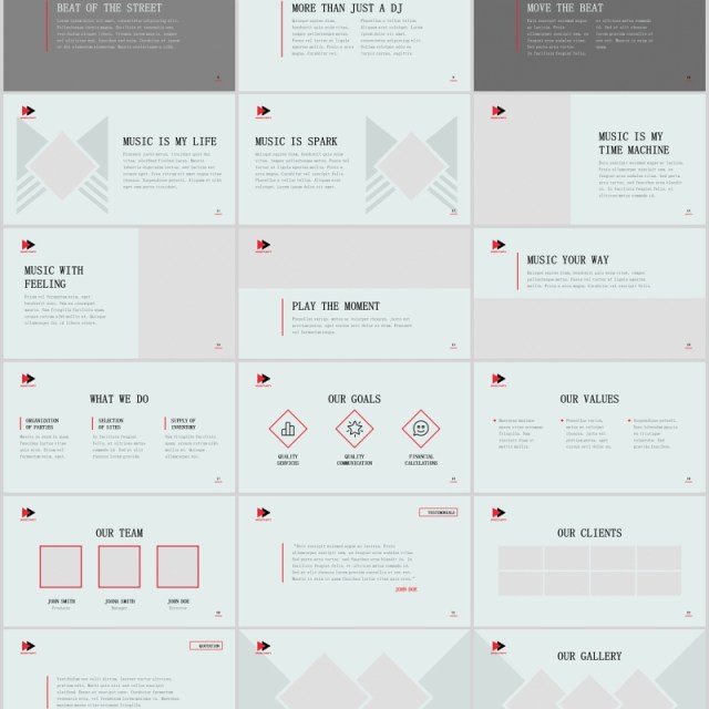 音乐派对PPT版式模板Music Party PowerPoint Presentation Template 音乐派对PPT版式模板Music Party PowerPoint Presentation Template