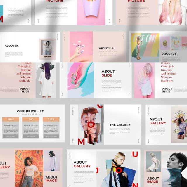 时尚服装造型师设计师PPT模板版式设计Fashion Stylist Powerpoint 时尚服装造型师设计师PPT模板版式设计Fashion Stylist Powerpoint