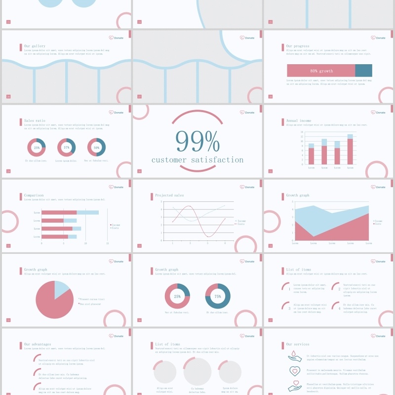 慈善机构PPT版式模板Charity PowerPoint Presentation Template