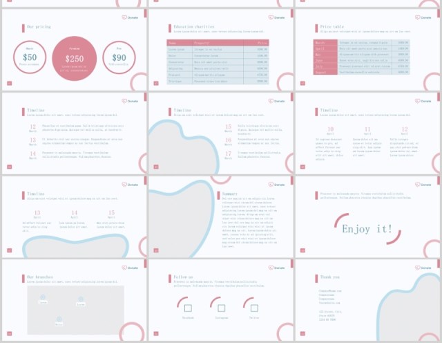 慈善机构PPT版式模板Charity PowerPoint Presentation Template
