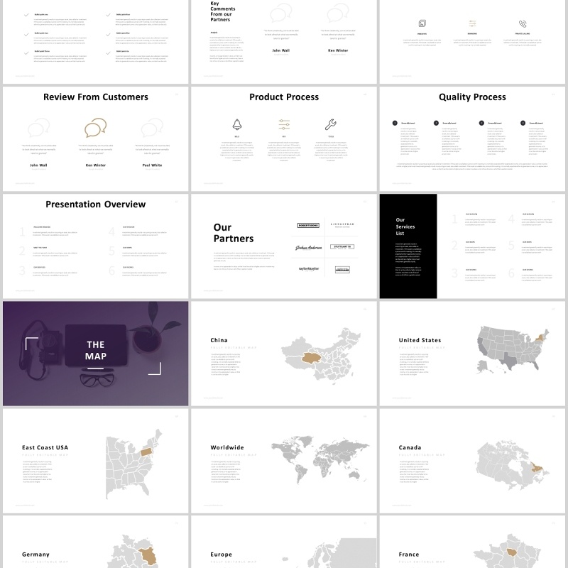 简洁绿植宣传介绍PPT模板