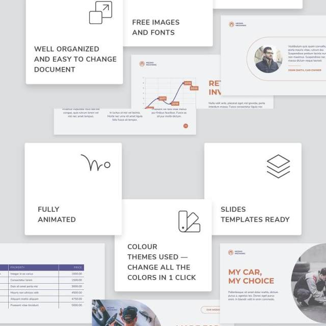 品牌汽车维修服务创意PPT模板不含照片Car Repair PowerPoint Presentation Template 品牌汽车维修服务创意PPT模板不含照片Car Repair PowerPoint Presentation Template