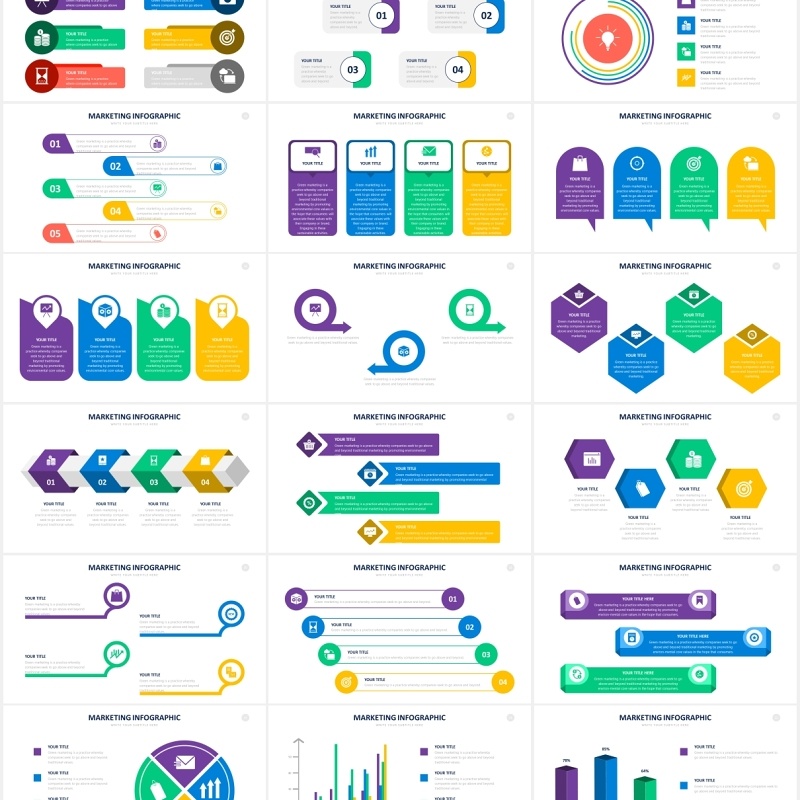 市场营销数据销售信息图表PPT素材Marketing Powerpoint Slides
