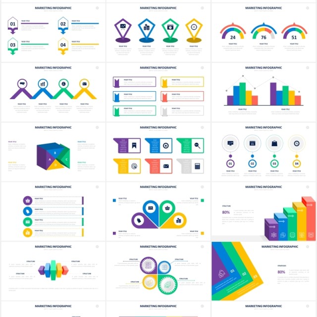 市场营销数据销售信息图表PPT素材Marketing Powerpoint Slides