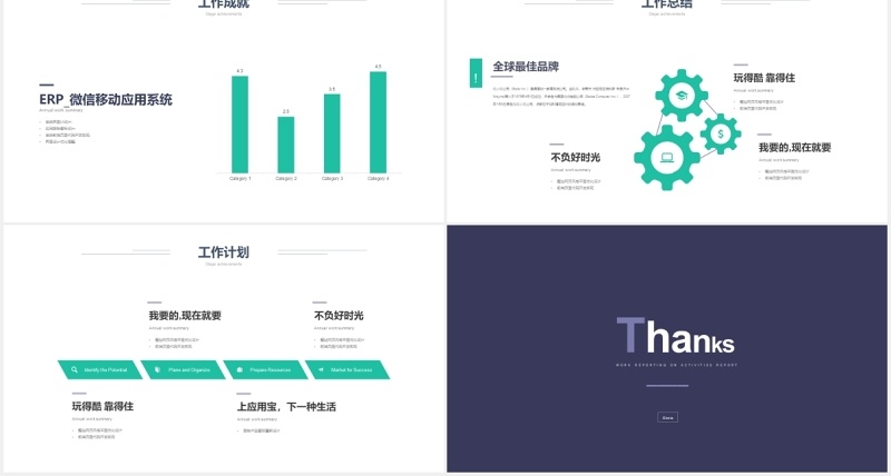 互联网软件项目手机APP工作报告计划PPT模板