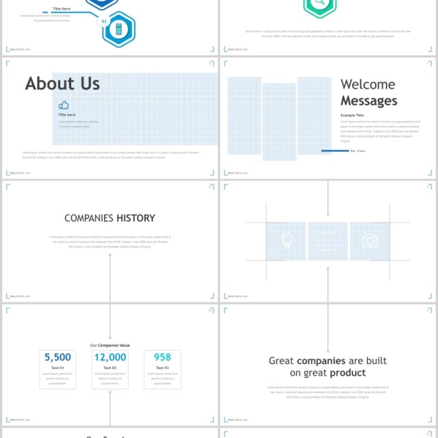 蓝色公司团队介绍个人简介通用PPT模板rexa powerpoint template 蓝色公司团队介绍个人简介通用PPT模板rexa powerpoint template