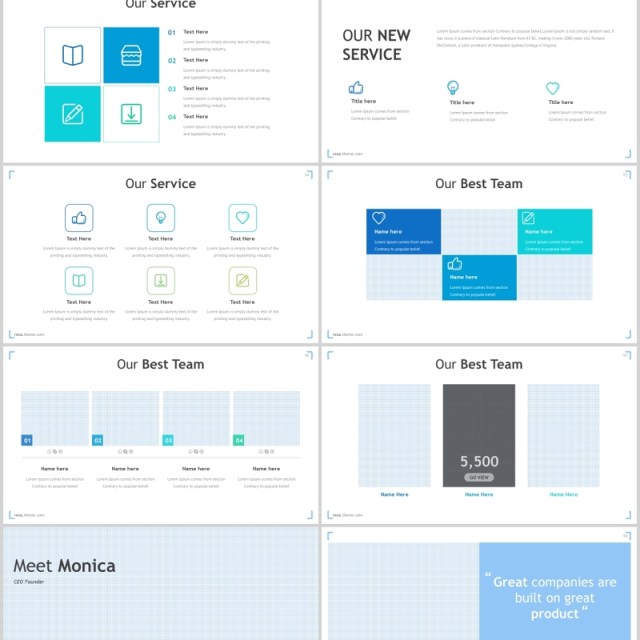 蓝色公司团队介绍个人简介通用PPT模板rexa powerpoint template 蓝色公司团队介绍个人简介通用PPT模板rexa powerpoint template