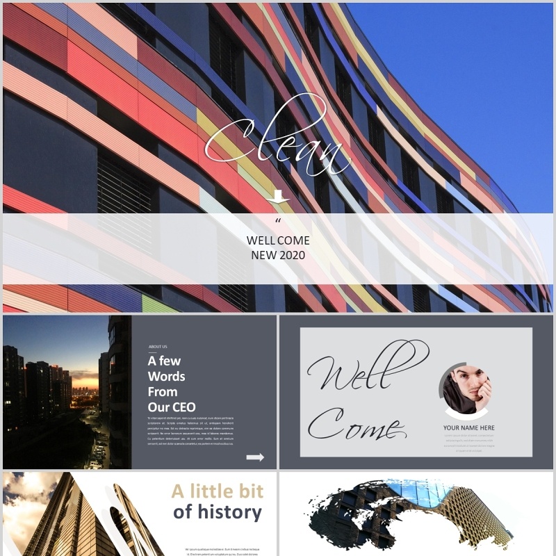 创意公司宣传图片排版PPT模板 创意公司宣传图片排版PPT模板