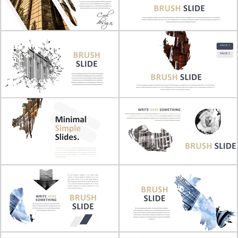 创意公司宣传图片排版PPT模板 创意公司宣传图片排版PPT模板