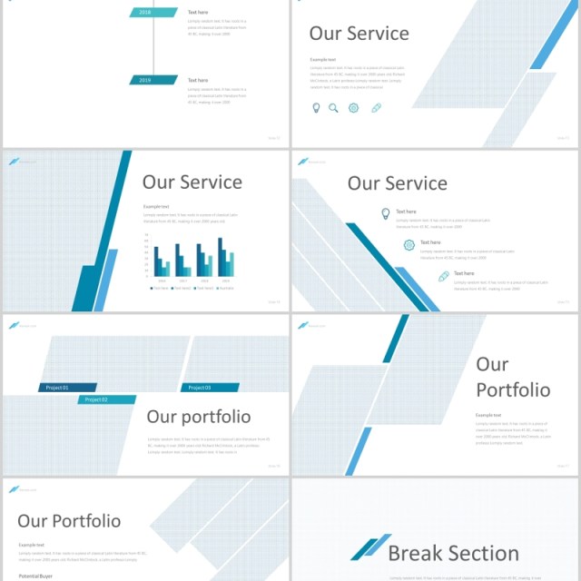 蓝色公司简介PPT信息图表模板reveal powerpoint template 蓝色公司简介PPT信息图表模板reveal powerpoint template