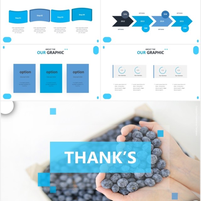 国外蓝色简约信息图表PPT模板coconut powerpoint template 国外蓝色简约信息图表PPT模板coconut powerpoint template