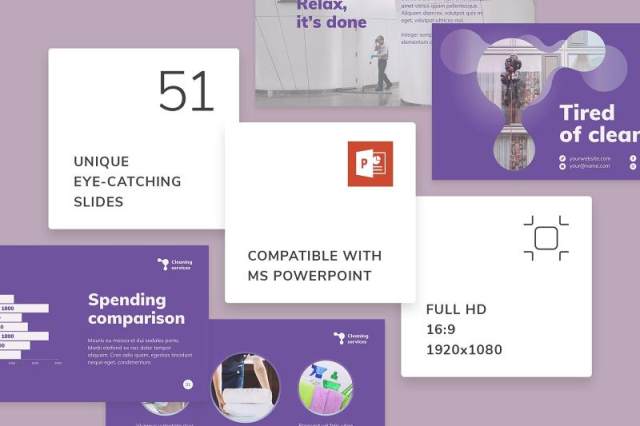 紫色清洁服务保洁家政公司宣传介绍PPT模板不含照片Cleaning Service PowerPoint Presentation Template 紫色清洁服务保洁家政公司宣传介绍PPT模板不含照片Cleaning Service PowerPoint Presentation Template