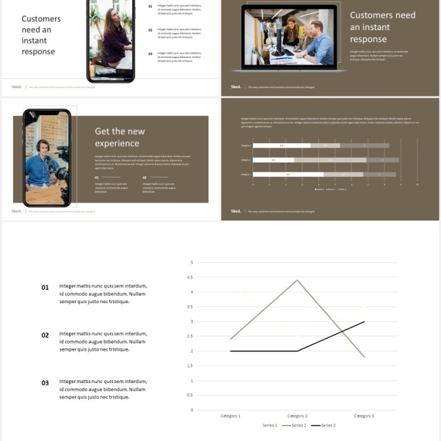 数字代理公司宣传介绍PPT模板sked elegant digital agency powerpoint template