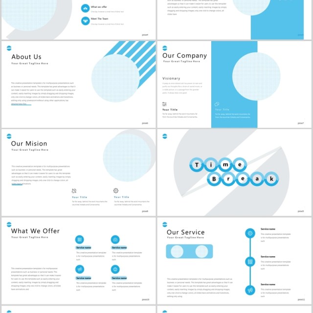 蓝色公司团队介绍PPT模板pose powerpoint template 蓝色公司团队介绍PPT模板pose powerpoint template