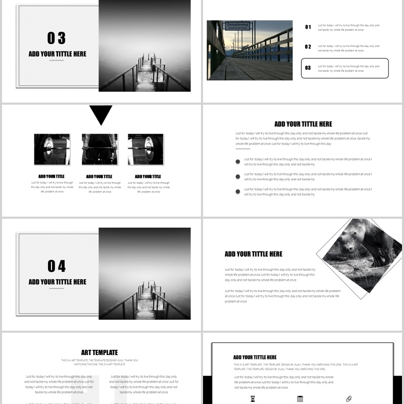 简约商务工作通用PPT模板