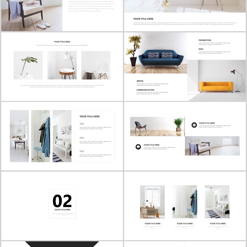 白色简洁计划汇报PPT模板