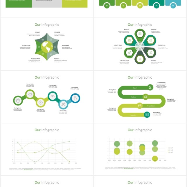 绿色简约工作计划述职报告PPT模板story powerpoint template