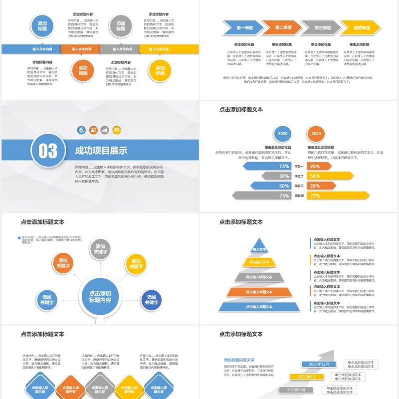 项目策划工作计划述职报告PPT模板