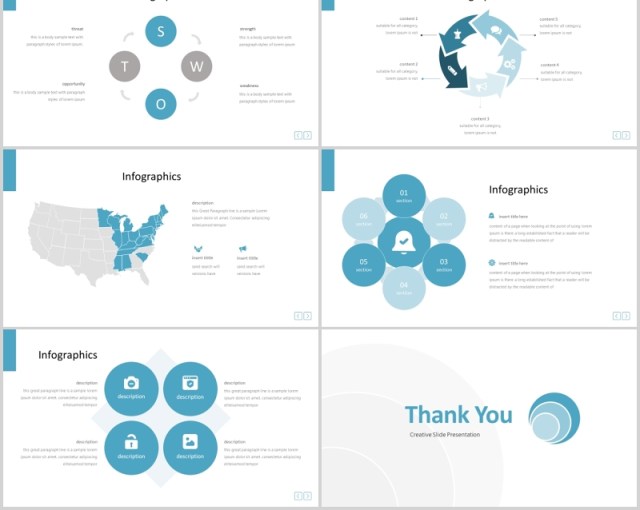 蓝色商务公司介绍工作汇报PPT模板hangasa powerpoint template