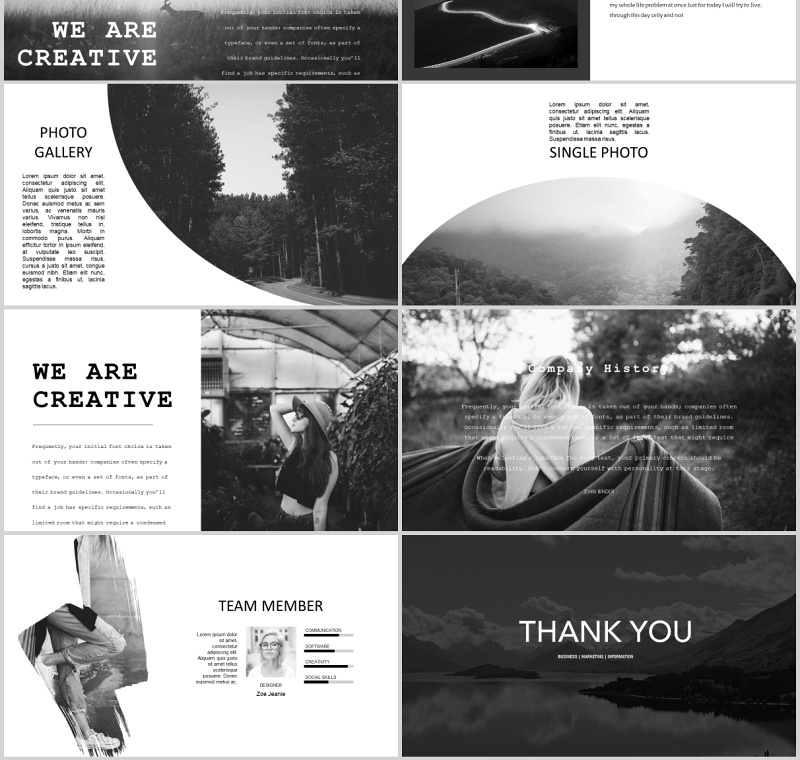 高端灰色简约商务商业公司年度报告PPT模板Business annual report