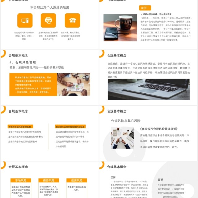 简洁银行员工培训合规内控管理知识PPT模板 简洁银行员工培训合规内控管理知识PPT模板