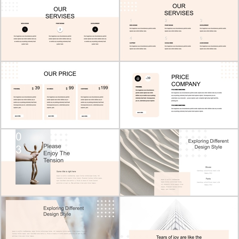 简约动态工作总结通用PPT模板