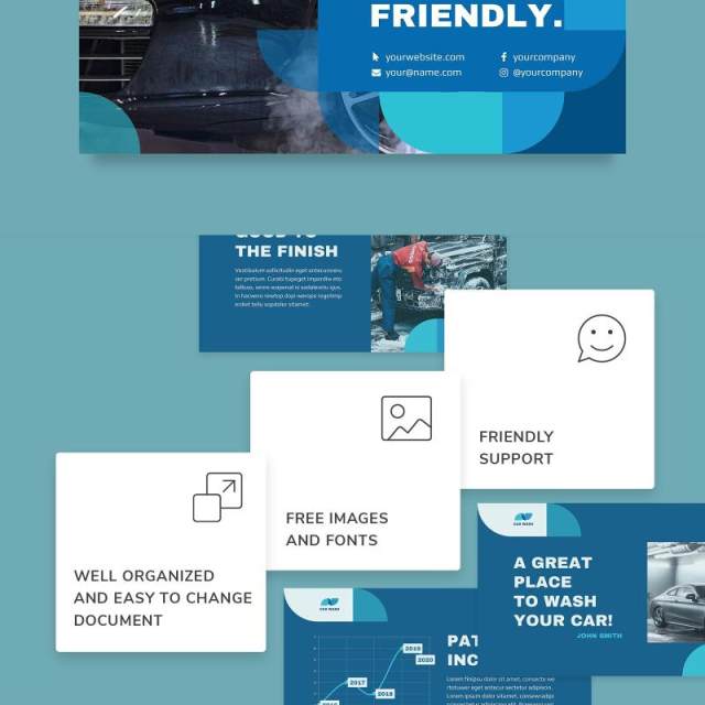 洗车售后商业服务PPT版式模板Car Wash PowerPoint Presentation Template 洗车售后商业服务PPT版式模板Car Wash PowerPoint Presentation Template