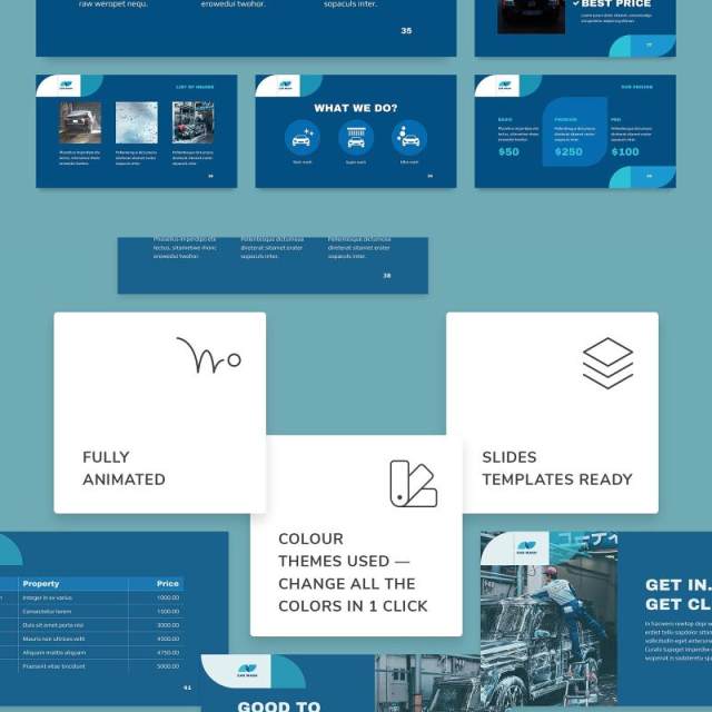 洗车售后商业服务PPT版式模板Car Wash PowerPoint Presentation Template 洗车售后商业服务PPT版式模板Car Wash PowerPoint Presentation Template