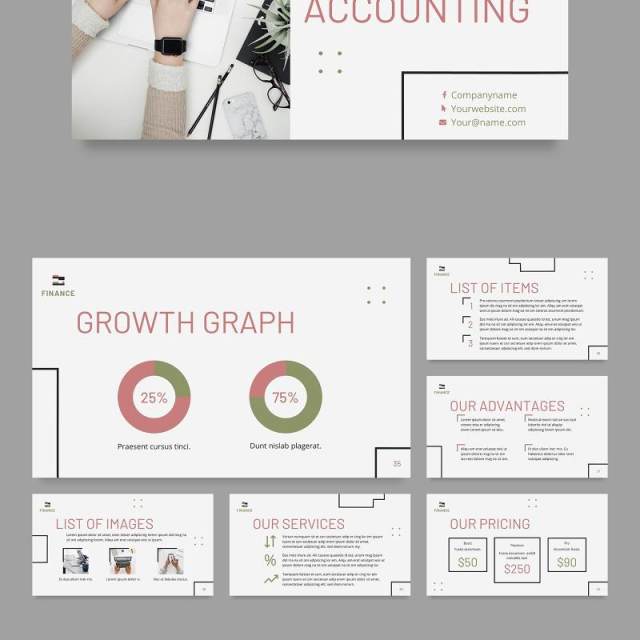 金融财务会计PPT版式模板Finance & Accounting PowerPoint Presentation