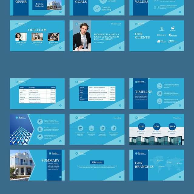 假期旅游短期房屋租赁PPT模板不含照片Vacation Rental PowerPoint Presentation Template