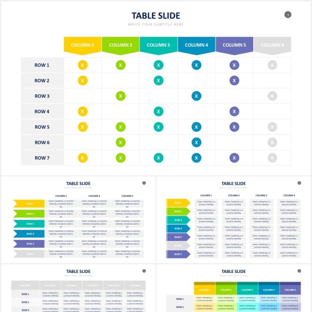 好看实用的创意表格表单信息图表PPT素材Table Powerpoint Slides 好看实用的创意表格表单信息图表PPT素材Table Powerpoint Slides