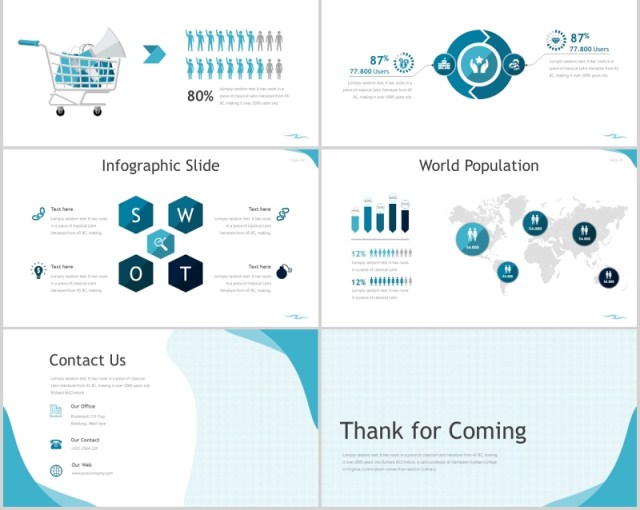 蓝色企业项目产品展示介绍PPT模板flow powerpoint template 蓝色企业项目产品展示介绍PPT模板flow powerpoint template