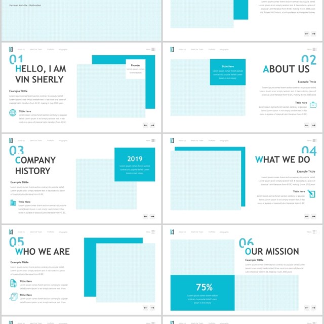 蓝色公司介绍分析报告PPT模板maximize powerpoint template