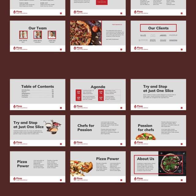 披萨餐厅餐饮美食商业报告PPT模板不含照片Pizza Restaurant PowerPoint Presentation Template 披萨餐厅餐饮美食商业报告PPT模板不含照片Pizza Restaurant PowerPoint Presentation Template