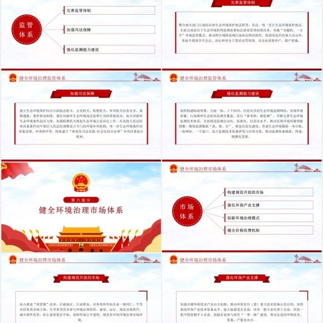关于构建现代环境治理体系的指导意见党政PPT模板 关于构建现代环境治理体系的指导意见党政PPT模板