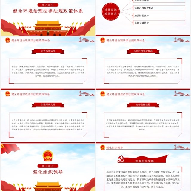 关于构建现代环境治理体系的指导意见党政PPT模板 关于构建现代环境治理体系的指导意见党政PPT模板