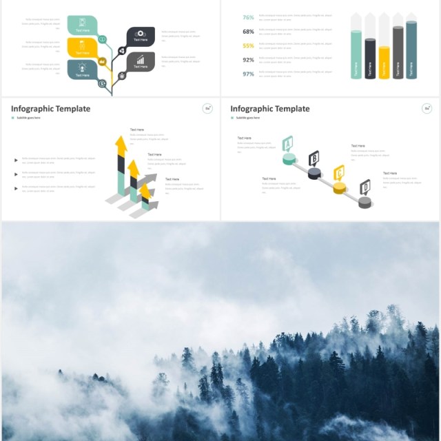 国外图片排版信息图表PPT模板Be+Plus powerpoint template