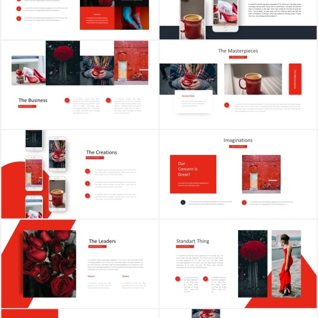 红色商业国外图片排版PPT模板Boost Business - Powerpoint Template 红色商业国外图片排版PPT模板Boost Business - Powerpoint Template