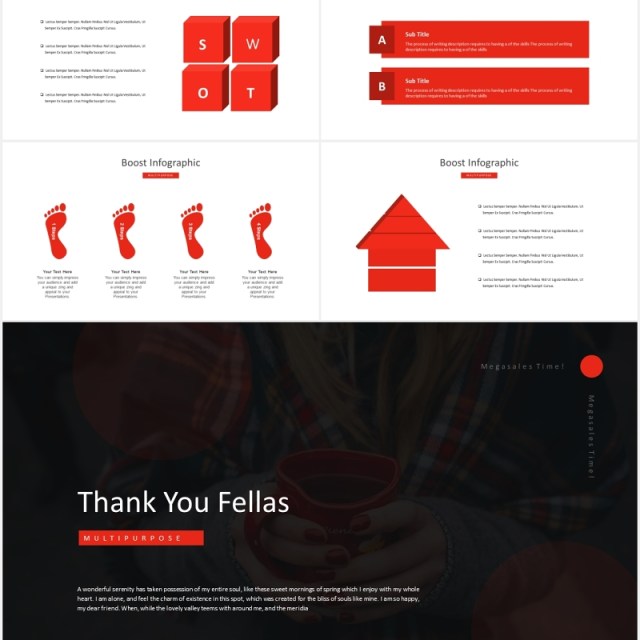 红色商业国外图片排版PPT模板Boost Business - Powerpoint Template 红色商业国外图片排版PPT模板Boost Business - Powerpoint Template