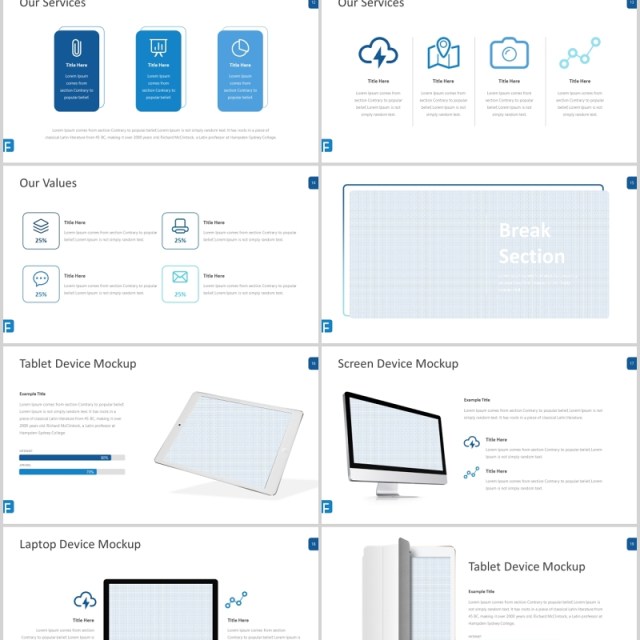 蓝色企业介绍产品用户分析PPT模板信息图表flowe powerpoint template