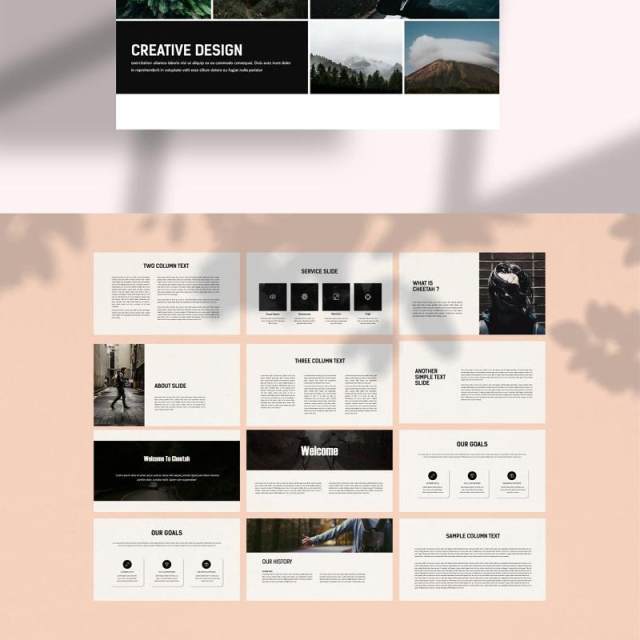 创意公司PPT模板不含照片Cheetah Business Powerpoint Template 创意公司PPT模板不含照片Cheetah Business Powerpoint Template