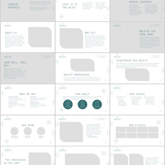 美容院PPT版式模板Beauty Salon PowerPoint Presentation Template 美容院PPT版式模板Beauty Salon PowerPoint Presentation Template
