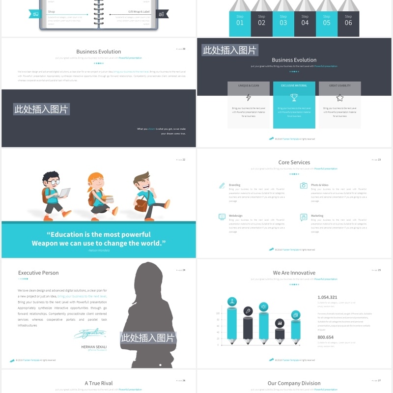 学校教育教学信息化课件PPT图片排版设计模板Education Powerpoint template