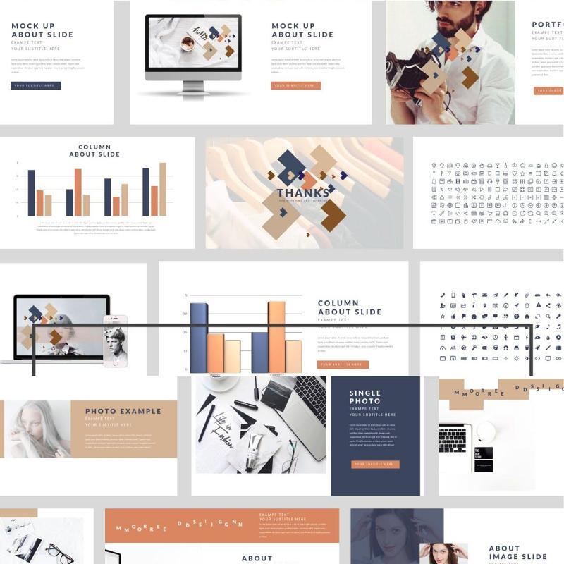 艺术创意PPT模板版式排版设计Arty - Powerpoint