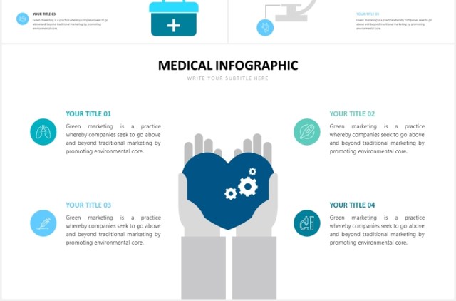 医学医疗医院图表PPT素材Medical Slides Powerpoint Template